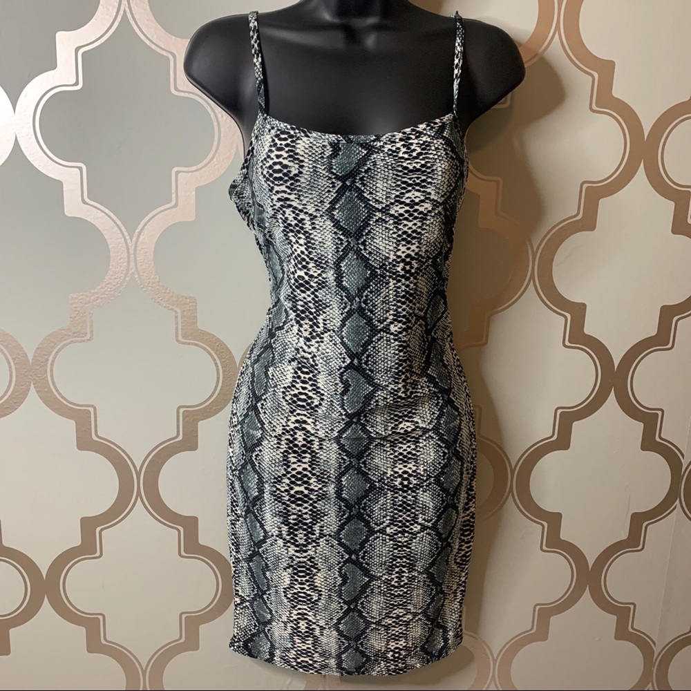 Snake print Mini Dress